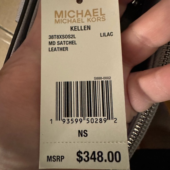 Grey Lilac Michael Kors Kellen Medium Satchel - Picture 4 of 4